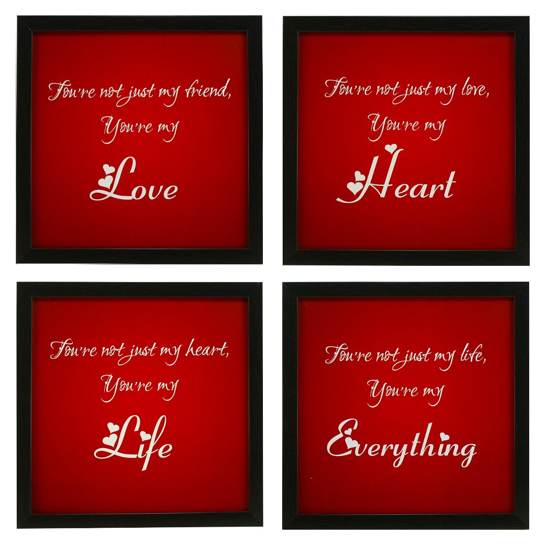Indianara 3 Piece Set of Framed Wall Hanging Kids Room Decor Spiderman Batman Superman Art Prints 8.7 inch X 8.7 inch Without Glass-Multicolour