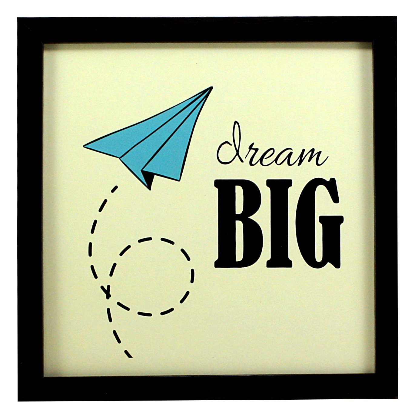 Indianara Synthetic Wood Framed Wall Hanging for Kids Study Room Without Glass(Multicolour, 8.7x8.7 Inches) - Set of 4