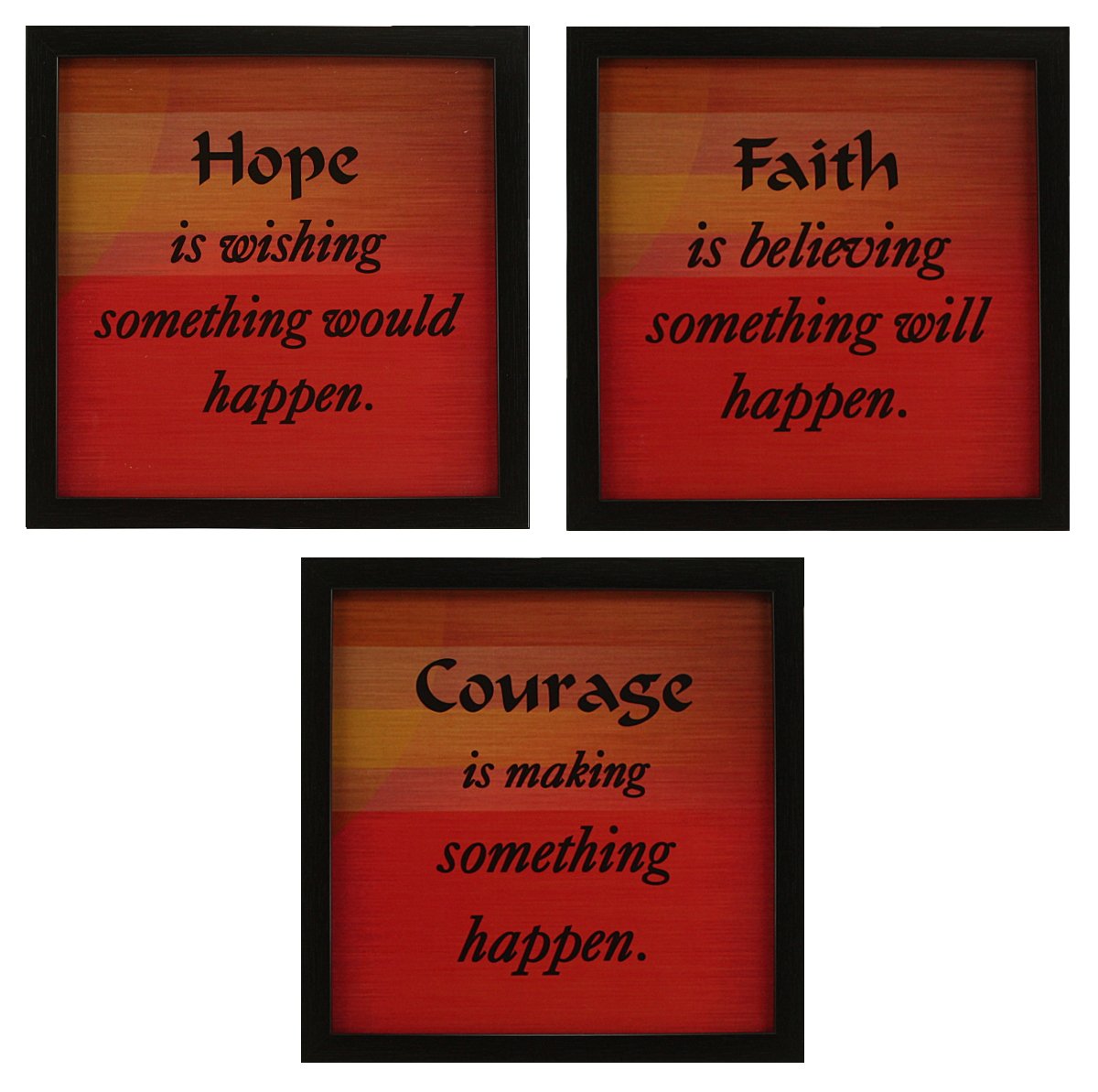 Indianara 3 Piece Set of Framed Wall Hanging Kids Room Decor Spiderman Batman Superman Art Prints 8.7 inch X 8.7 inch Without Glass-Multicolour