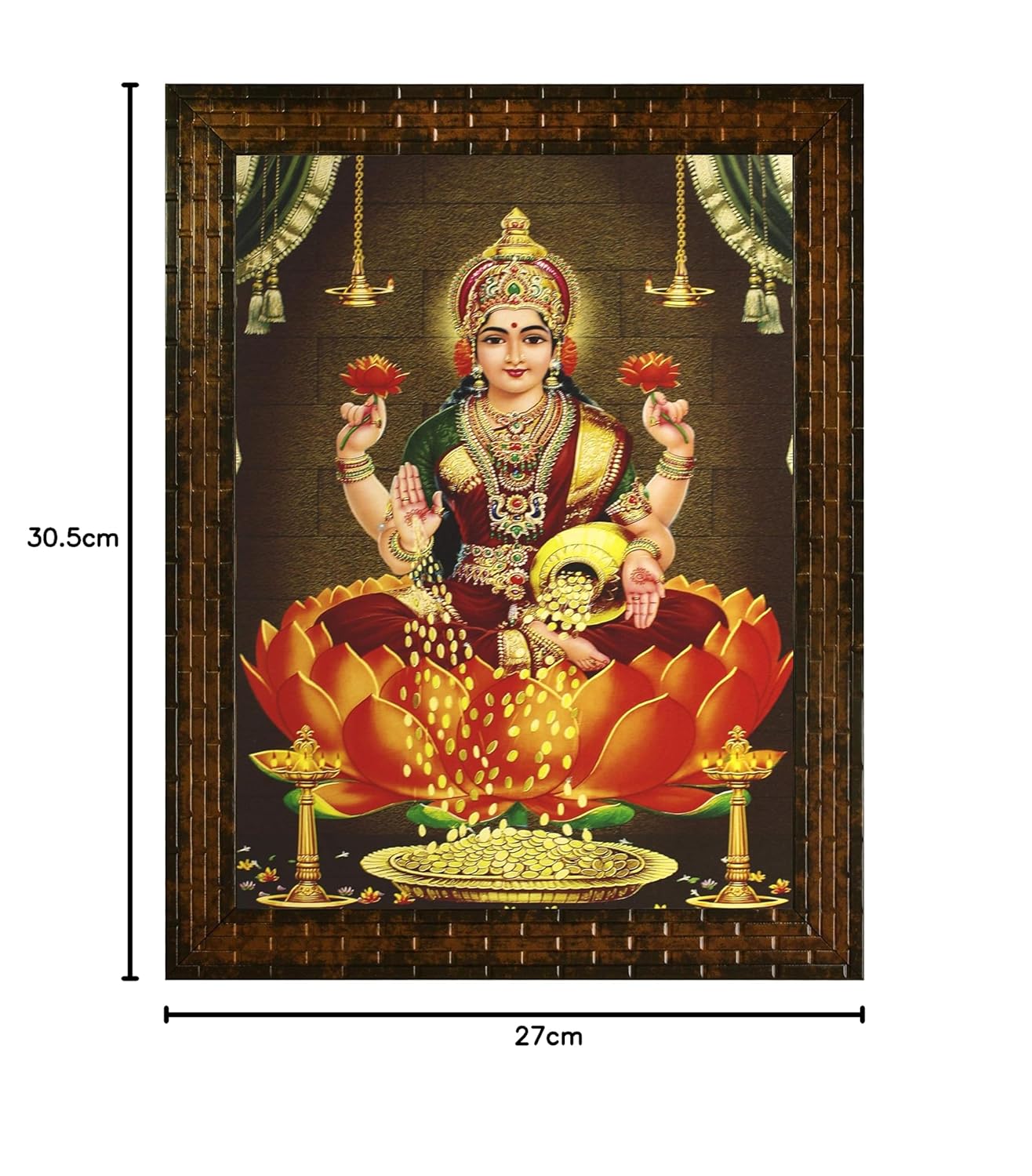 Indianara Religious Paintings Painting -Synthetic Wood, 27x30.5x1cm, Multicolour (GB3)