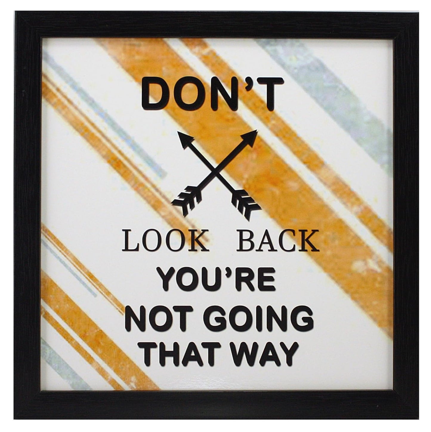 Indianara 4 Piece Set of Framed Wall Hanging Motivational Office Decor Art Prints (1194) 8.7 inch X 8.7 inch Without Glass-Multicolour