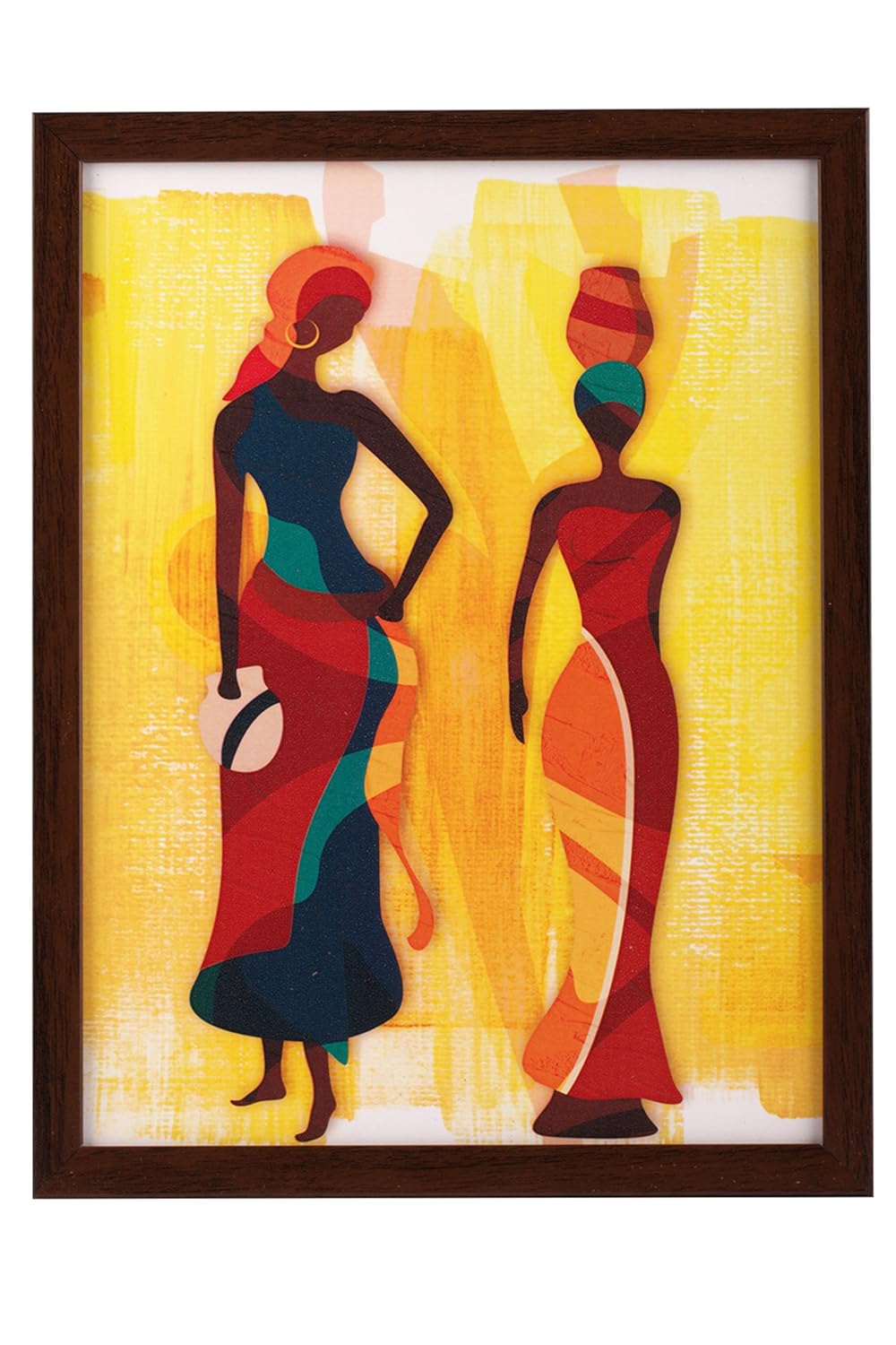 Indianara 3 Pc Set Of Still Life Paintings Without Glass 5.2 X 12.5, 9.5 X 12.5, 5.2 X 12.5 Inch (6 X 13, 10.2 X 13, 6 X 13 INCH, Brown)