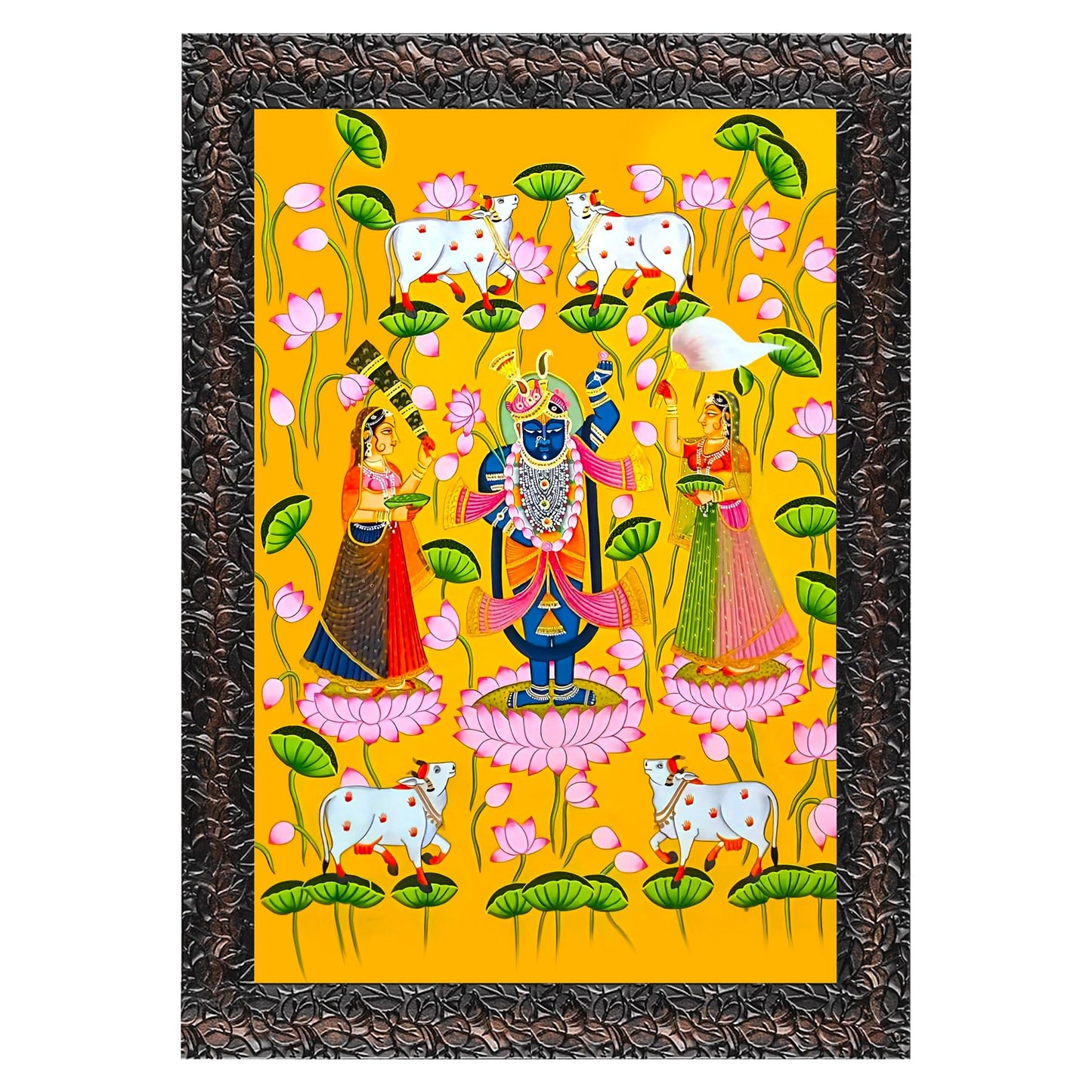 Indianara Modern Art Painting With Frame 18 Inches X 12 Inches (Style 5)
