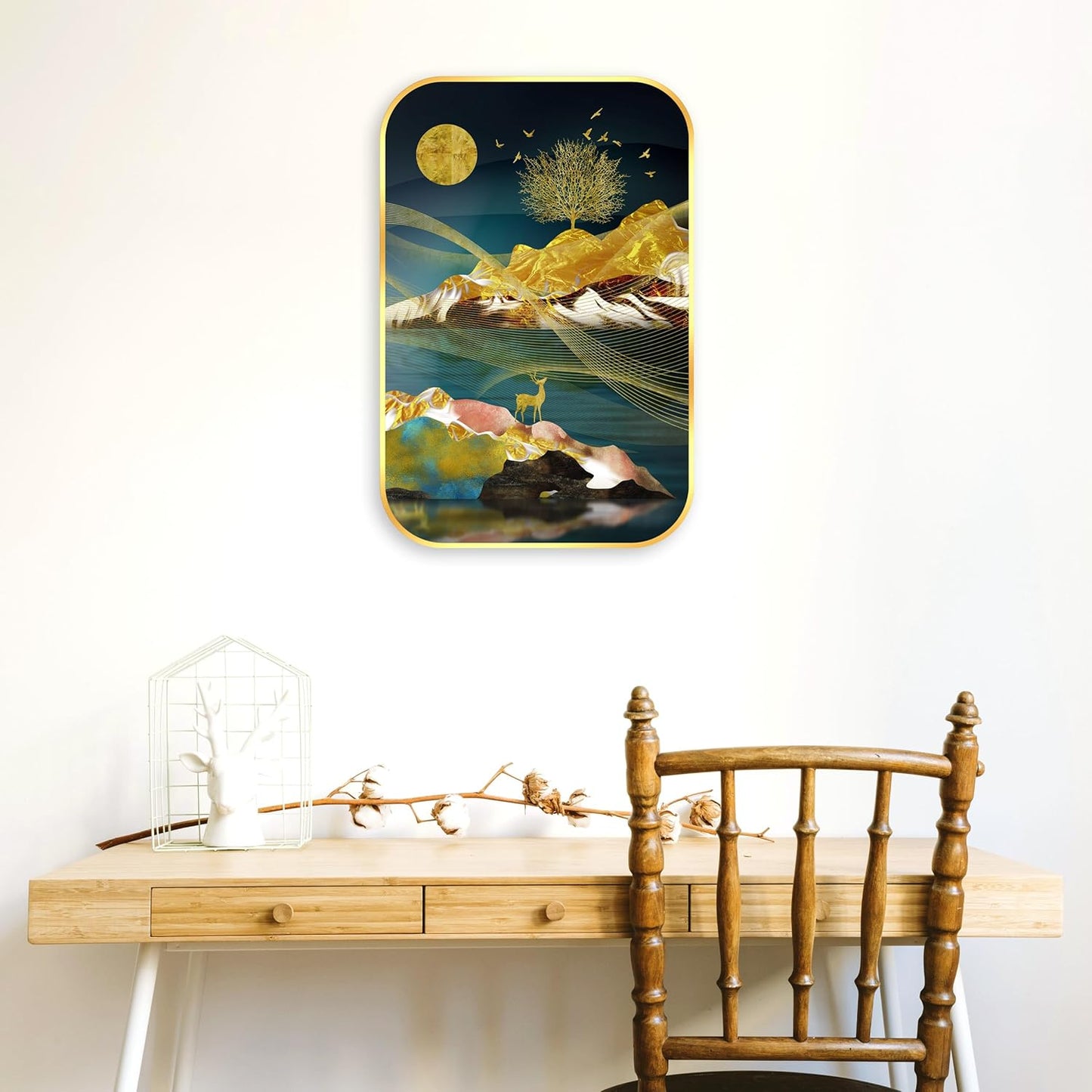 Indianara Modern Art Painting With Frame 18 Inches X 12 Inches