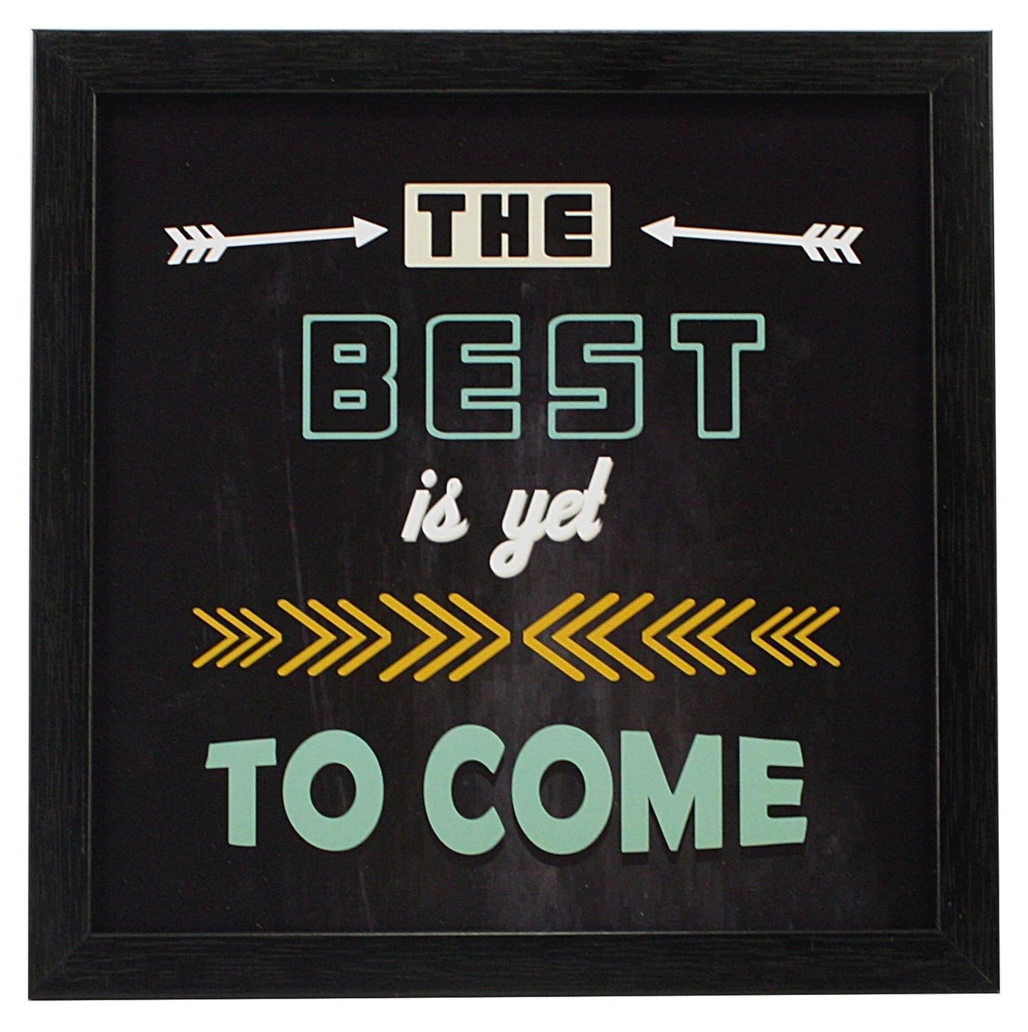 Indianara 4 Piece Set of Framed Wall Hanging Motivational Office Decor Art Prints (1194) 8.7 inch X 8.7 inch Without Glass-Multicolour