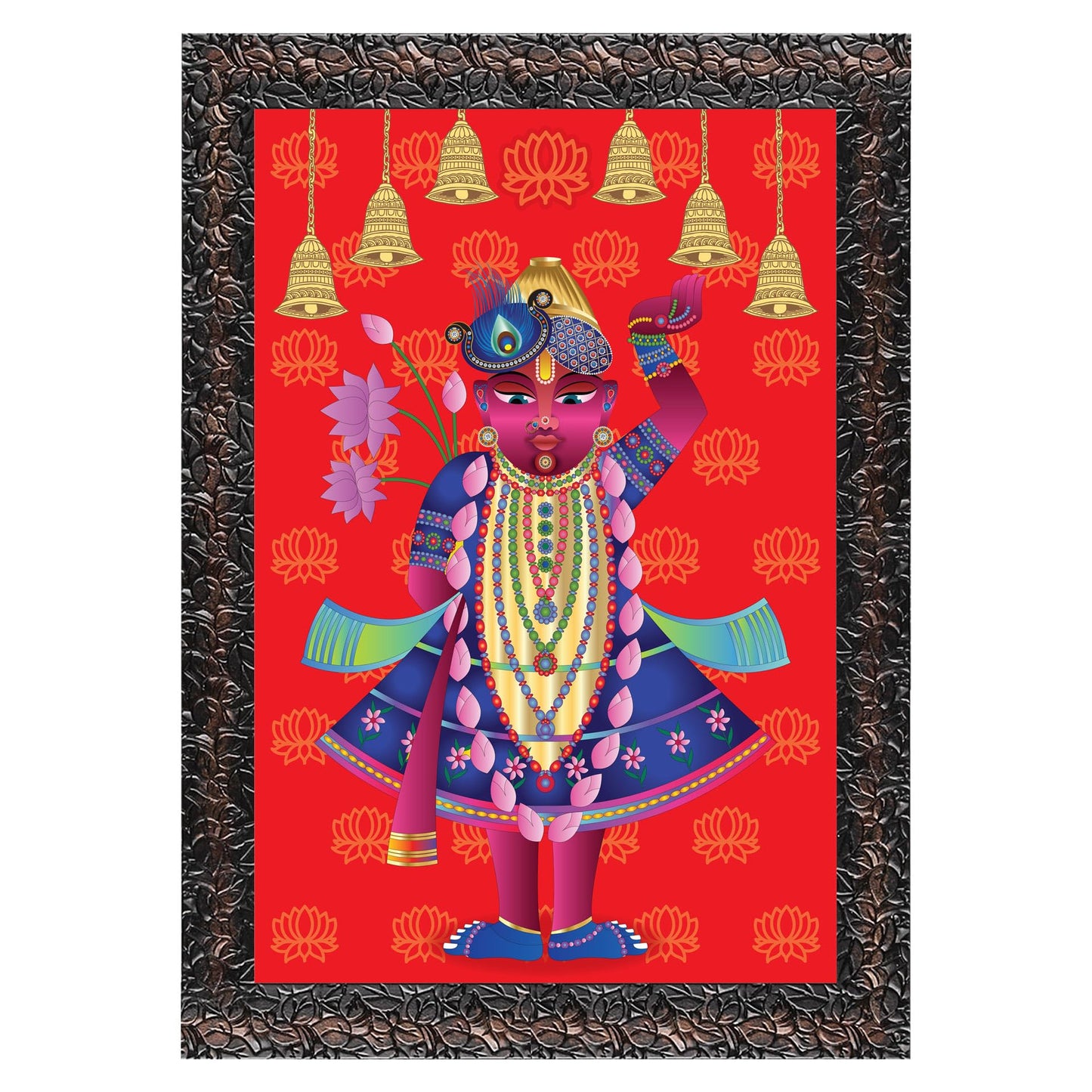 Indianara Modern Art Painting With Frame 18 Inches X 12 Inches (Style 5)
