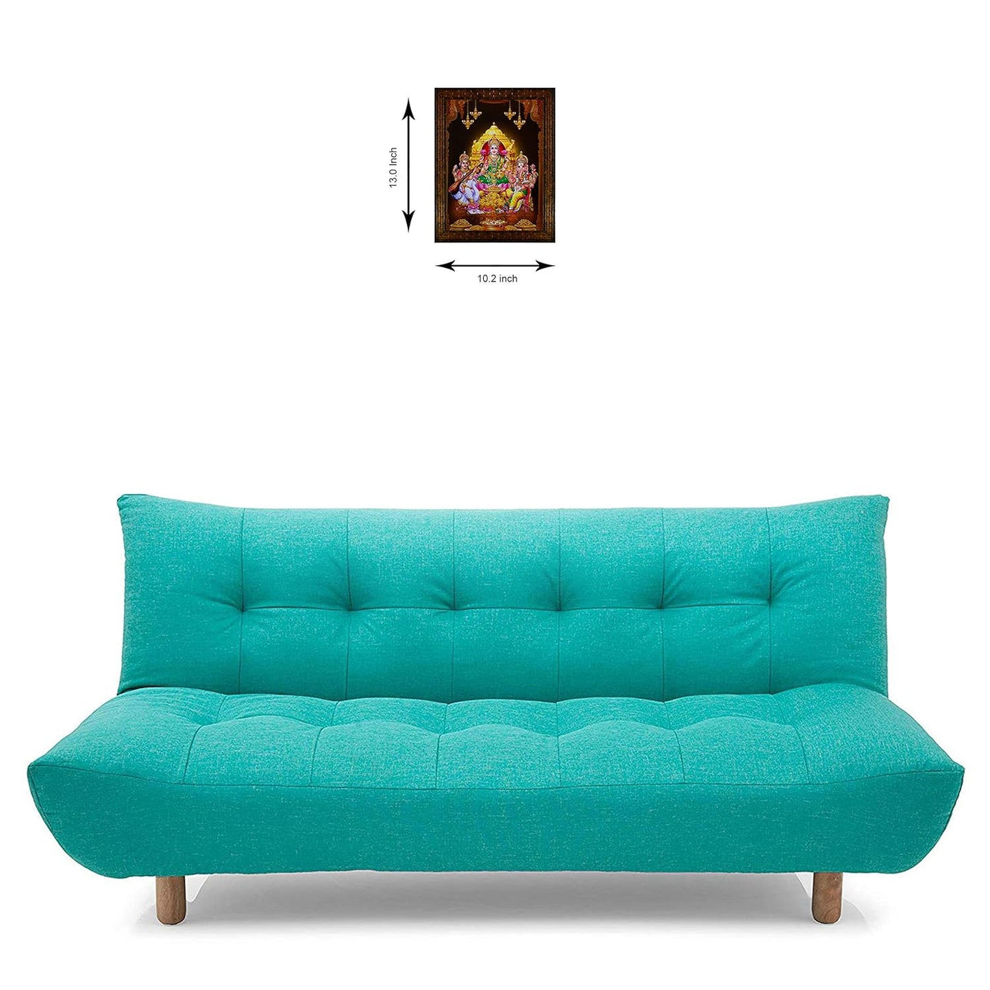 Indianara Religious Painting, Multicolour, Standard (Golden Brown 3)