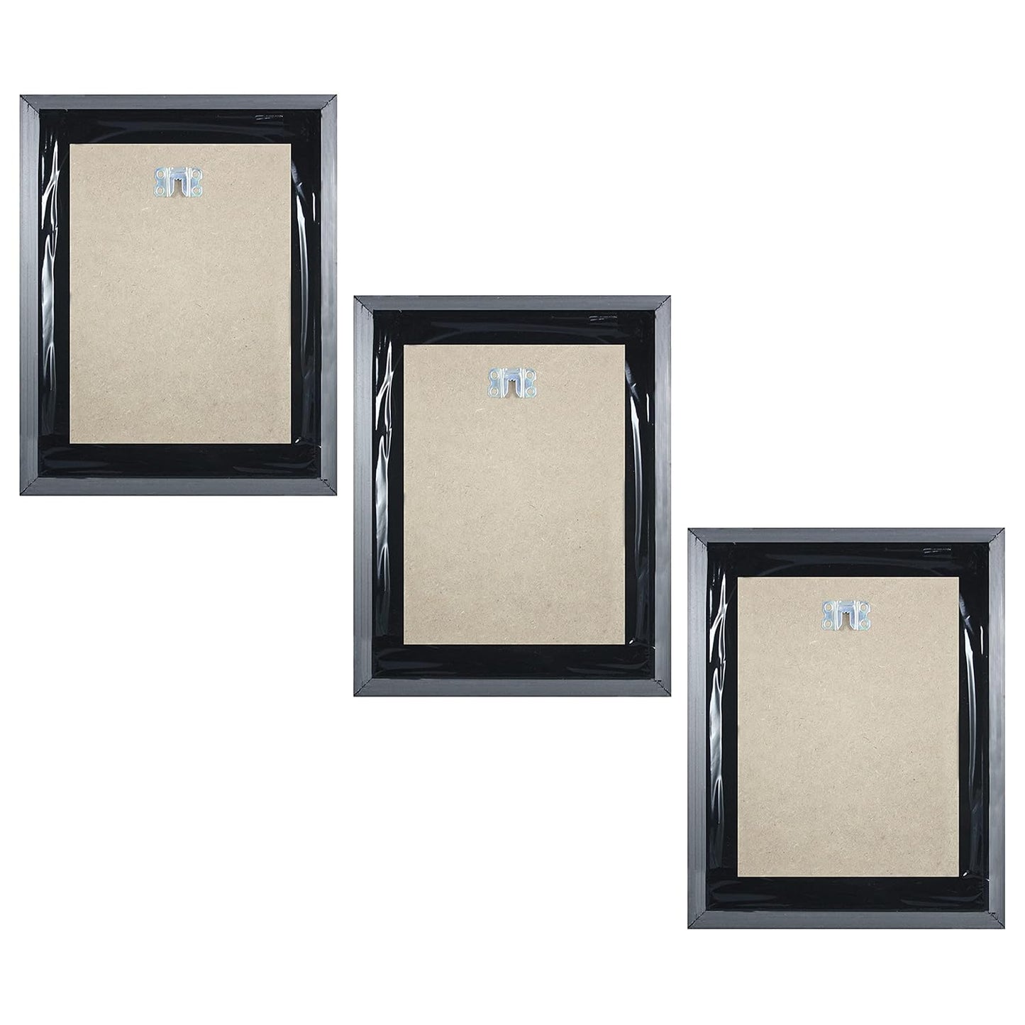 Indianara Set of 3 Framed Art Painting (3911BK) without glass 10.2 X 13, 10.2 X 13, 10.2 X 13 INCH (Style 10)