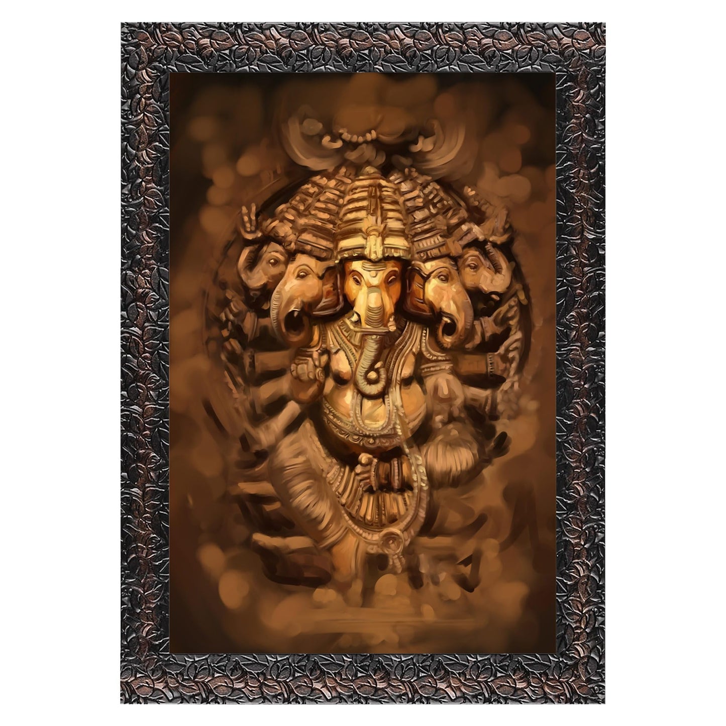 Indianara Modern Art Painting With Frame 18 Inches X 12 Inches (Style 5)