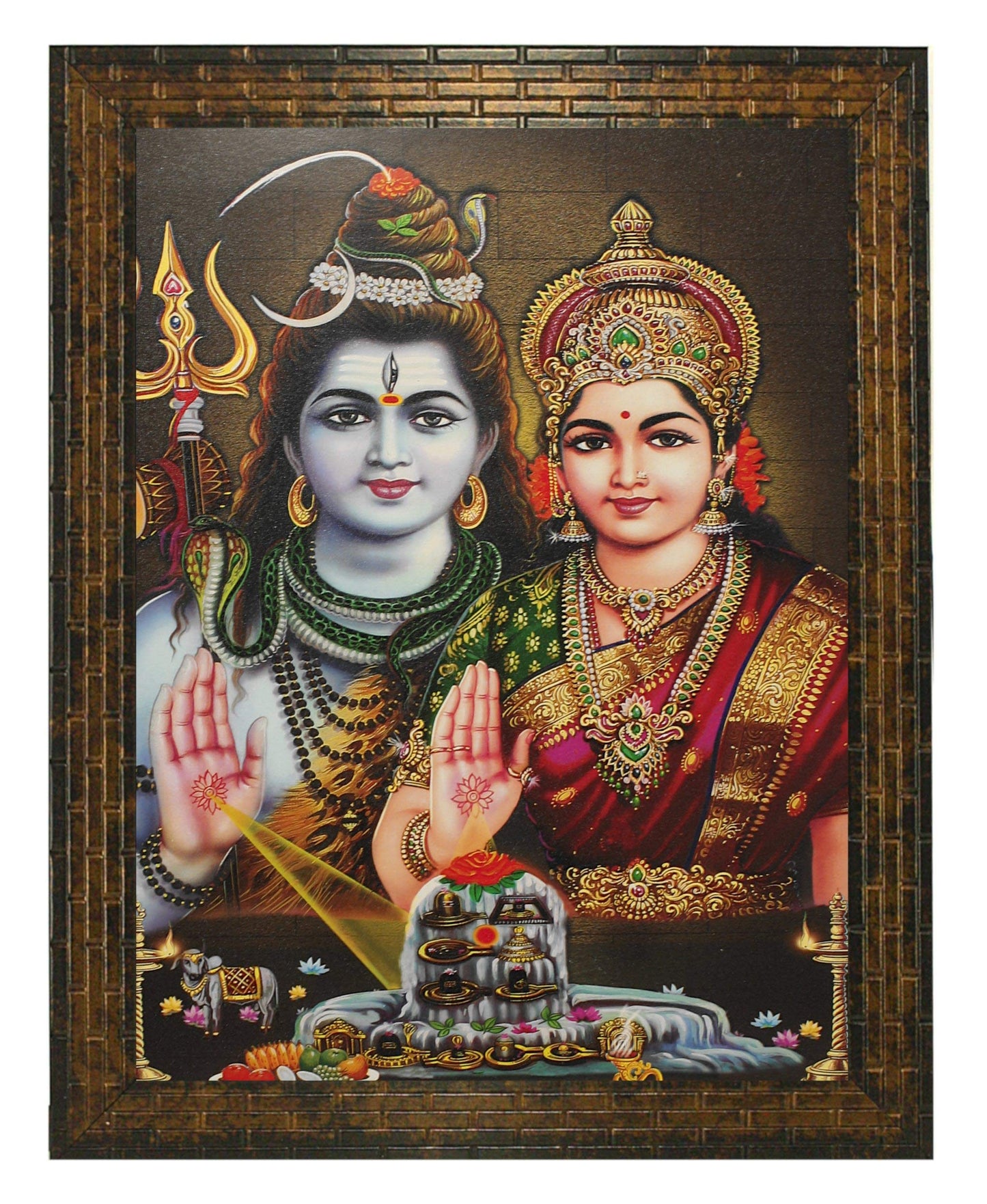 Indianara Religious Paintings Painting -Synthetic Wood, 27x30.5x1cm, Multicolour (GB3)
