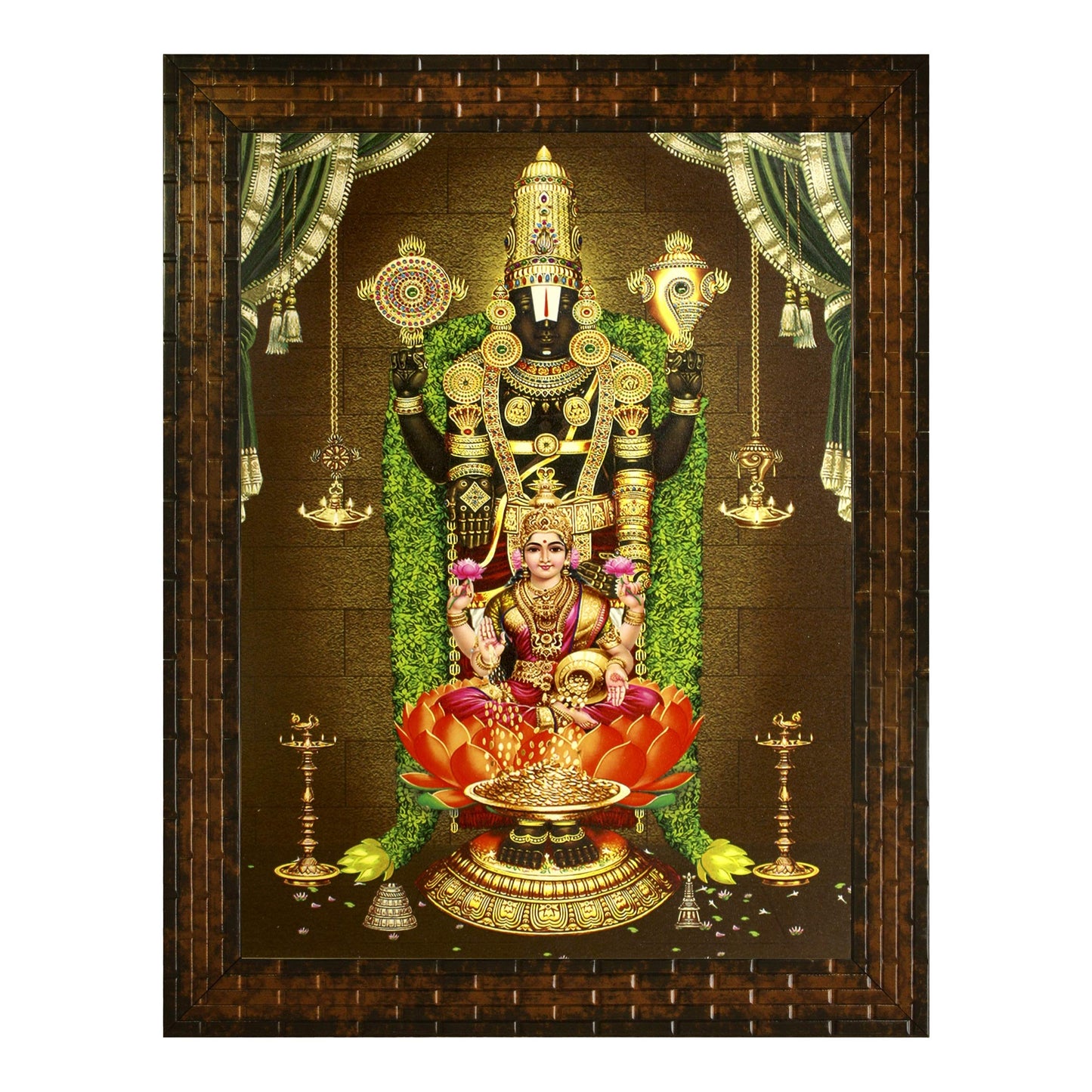 Indianara Religious Paintings Painting -Synthetic Wood, 27x30.5x1cm, Multicolour (GB3)