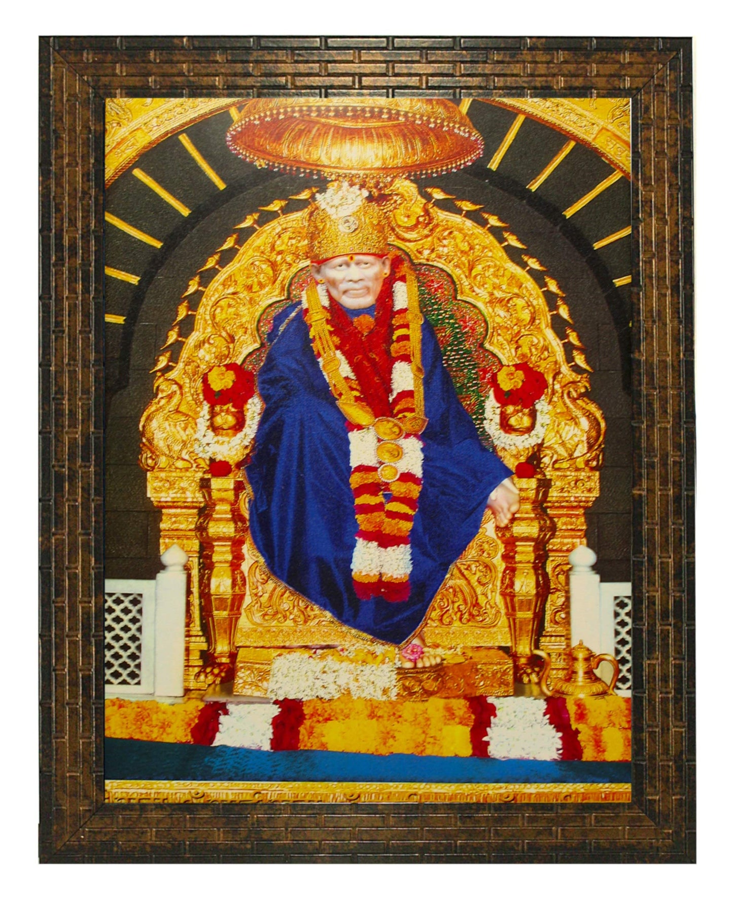 Indianara Religious Painting, Multicolour, Standard (Golden Brown 3)