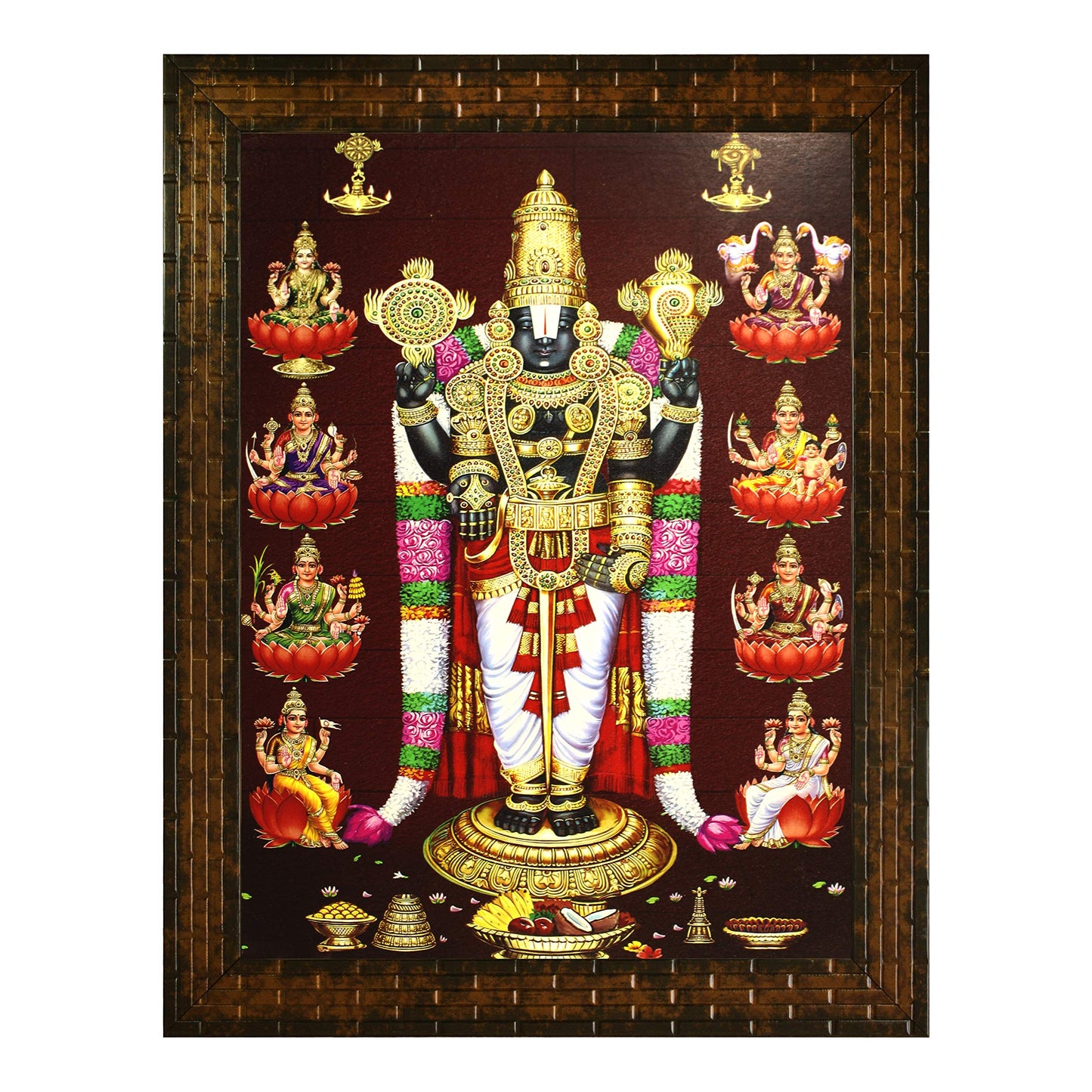 Indianara Religious Paintings Painting -Synthetic Wood, 27x30.5x1cm, Multicolour (GB3)