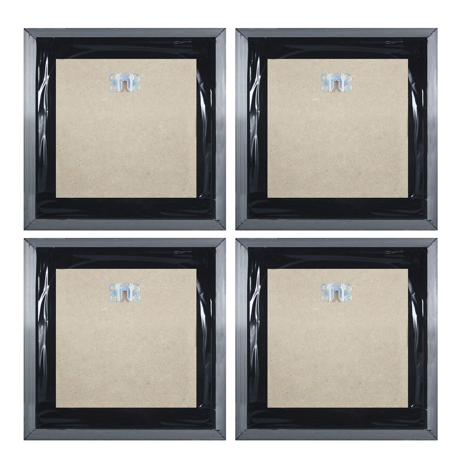 Indianara 4 Piece Set of Framed Wall Hanging Motivational Office Decor Art Prints 8.7 Inch X 8.7 Inch Without Glass-Multicolour