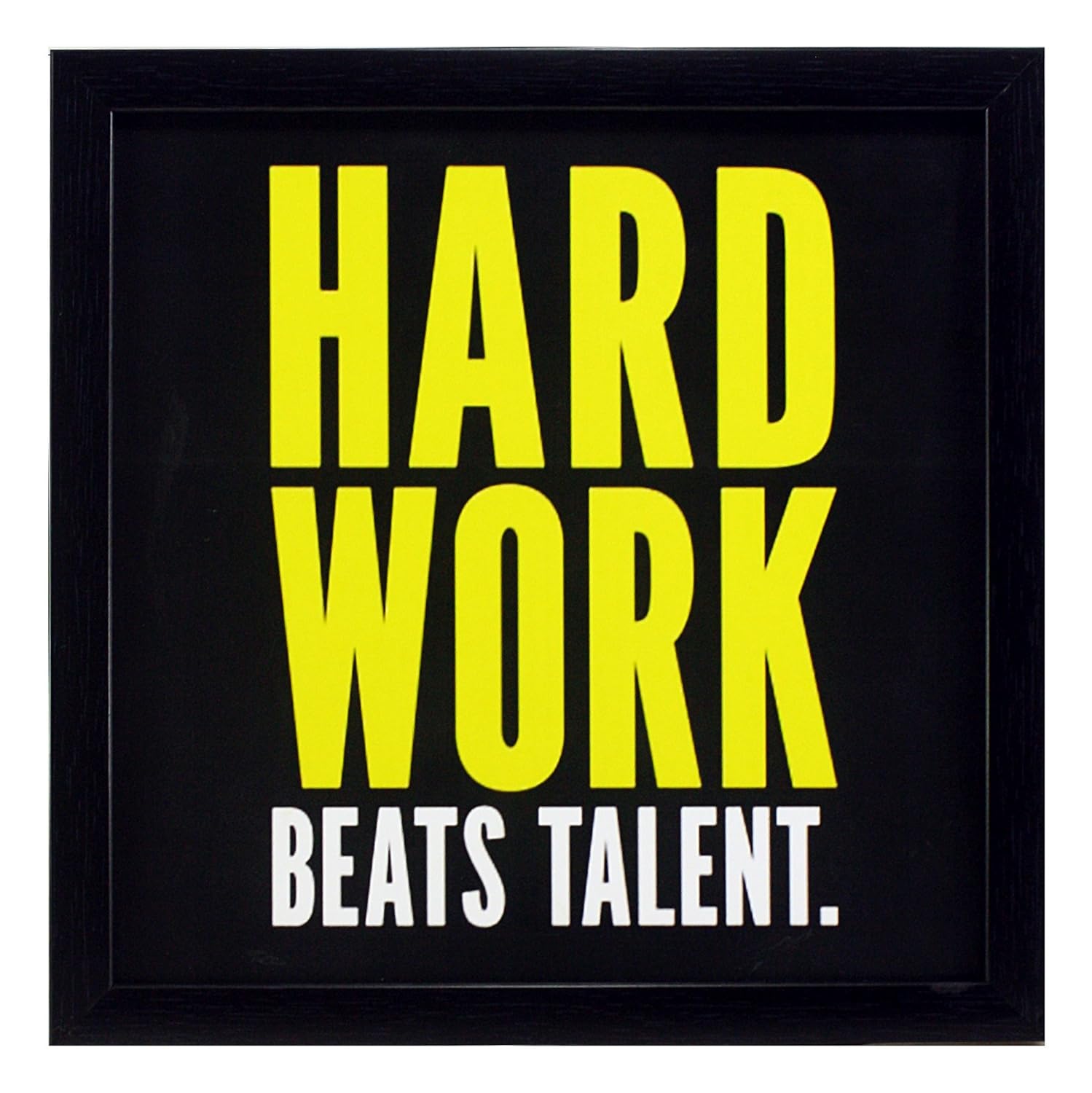 Indianara 4 Piece Set of Framed Wall Hanging Motivational Office Decor Art Prints 8.7 Inch X 8.7 Inch Without Glass-Multicolour