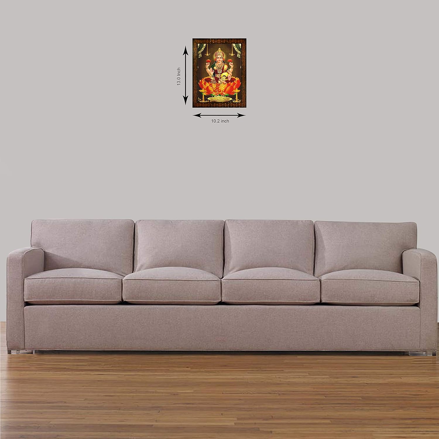 Indianara Religious Paintings Painting -Synthetic Wood, 27x30.5x1cm, Multicolour (GB3)