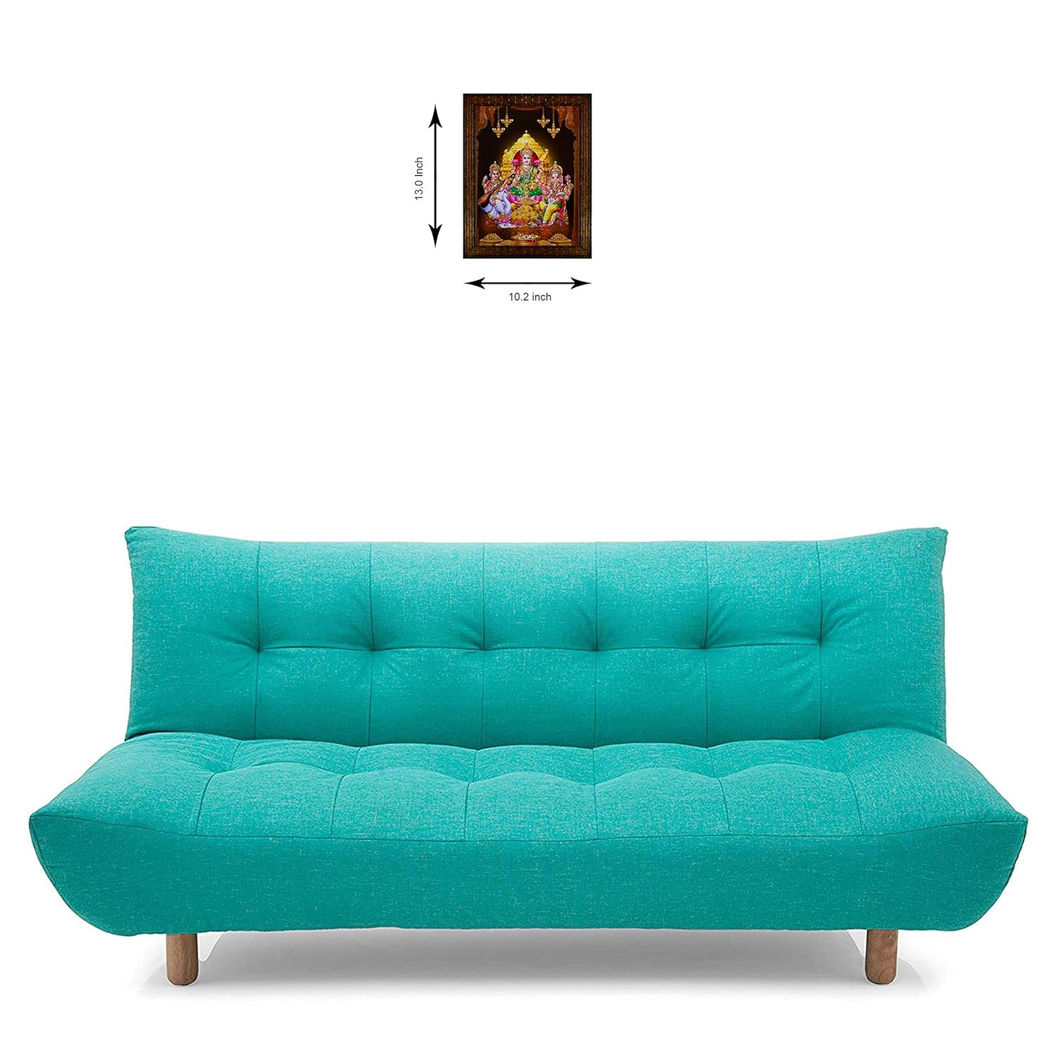 Indianara Religious Painting, Multicolour, Standard (Golden Brown 3)