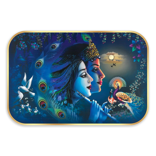 Indianara Radha Krishna Art Painting With Frame 18 Inches X 12 Inches