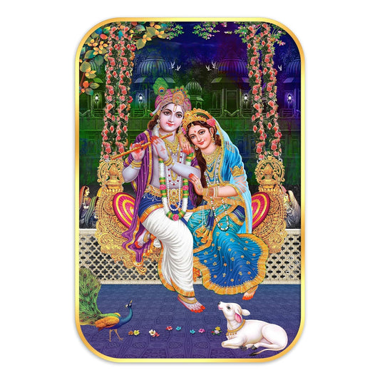 Indianara Radha Krishna Painting With Frame 18 Inches X 12 Inches